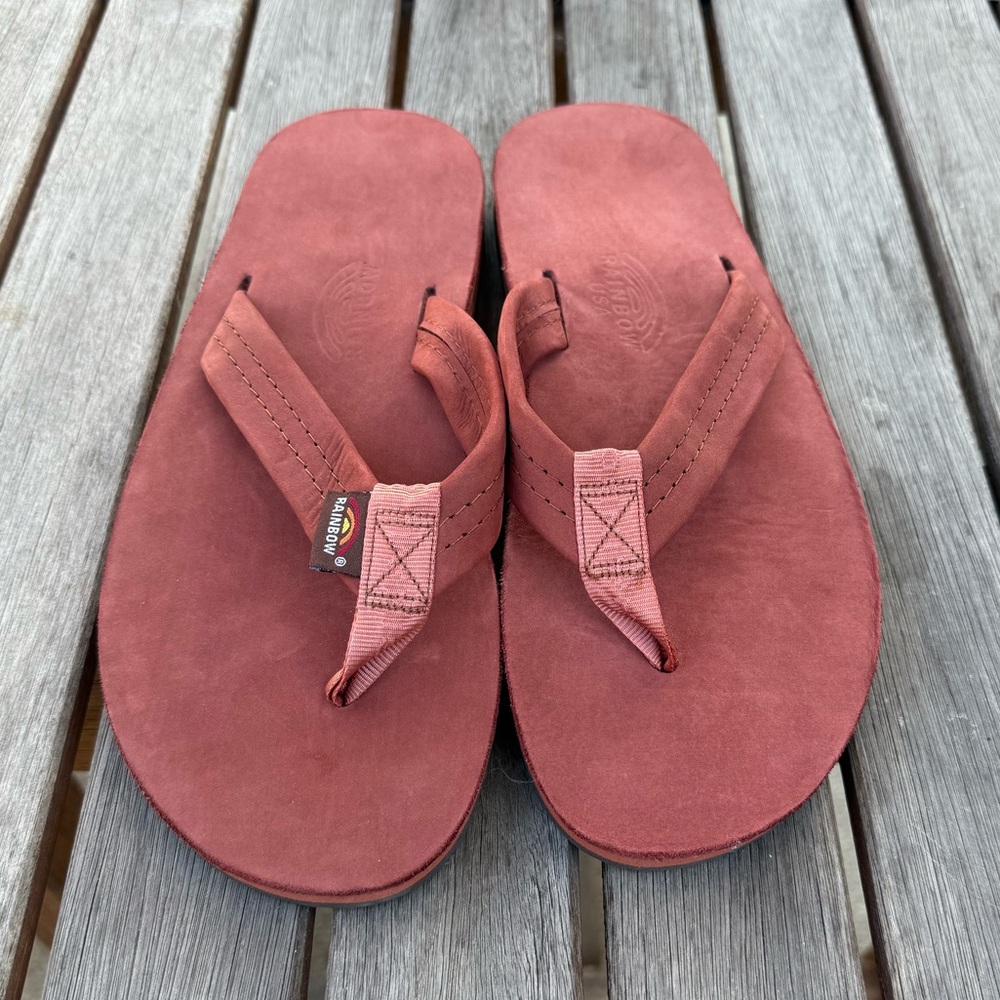 Rainbow Sandals - Luxury Leather - Double Layer Arch  Support